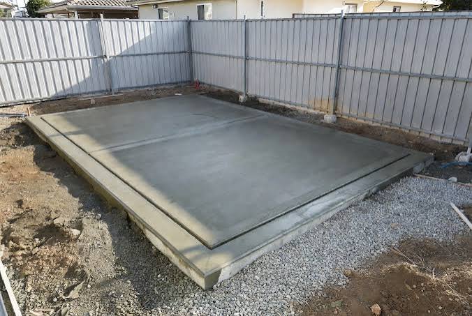 concrete pads